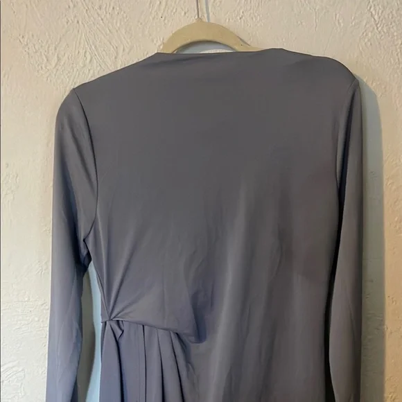 Topshop Elegant Gray Draped Dress - Picture 7 of 9